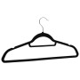 Set of 50 black velvet non-slip clothes hangers by vidaXL, Hangers - Ref: Foro24-289921, Price: 55,96 €, Discount: %