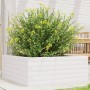 Jardinera de madera maciza de pino blanca 60x60x23 cm de vidaXL, Maceteros y jardineras - Ref: Foro24-847189, Precio: 72,99 €...