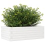 Jardinera de madera maciza de pino blanca 70x40x23 cm de vidaXL, Maceteros y jardineras - Ref: Foro24-847219, Precio: 67,99 €...