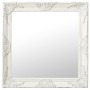 White baroque style wall mirror 60x60 cm by vidaXL, Mirrors - Ref: Foro24-320332, Price: 53,82 €, Discount: %