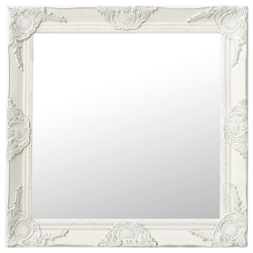 White baroque style wall mirror 60x60 cm by vidaXL, Mirrors - Ref: Foro24-320332, Price: 53,97 €, Discount: %