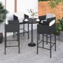 Küchenhocker mit Kissen 4 Stück synthetisches Rattan schwarz von vidaXL, Gartenstühle - Ref: Foro24-316676, Preis: 264,23 €, ...