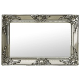 Silver baroque style wall mirror 60x40 cm by vidaXL, Mirrors - Ref: Foro24-320330, Price: 45,40 €, Discount: %