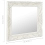 White baroque style wall mirror 60x60 cm by vidaXL, Mirrors - Ref: Foro24-320332, Price: 53,82 €, Discount: %