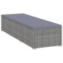 Garden lounger with dark gray synthetic rattan cushion by vidaXL, Loungers - Ref: Foro24-317106, Price: 128,87 €, Discount: %