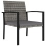 Garden dining chairs 4 units gray synthetic rattan by vidaXL, Garden chairs - Ref: Foro24-317173, Price: 135,99 €, Discount: %