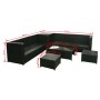 8-teiliges Gartensofa-Set und schwarze synthetische Rattankissen von vidaXL, Gartensets - Ref: Foro24-42995, Preis: 598,26 €,...