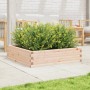 Jardinera de madera maciza de pino 90x90x23 cm de vidaXL, Maceteros y jardineras - Ref: Foro24-847203, Precio: 71,27 €, Descu...