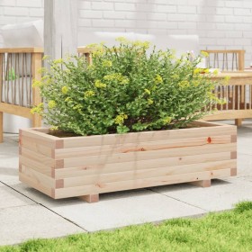 Solid pine wood planter 90x40x26.5 cm by vidaXL, Pots and planters - Ref: Foro24-847333, Price: 83,79 €, Discount: %