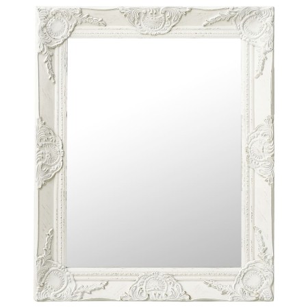 Baroque style white wall mirror 50x60 cm by vidaXL, Mirrors - Ref: Foro24-320316, Price: 54,46 €, Discount: %