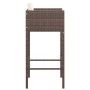 Kitchen stools with cushions 4 pcs brown synthetic rattan by vidaXL, Garden chairs - Ref: Foro24-316675, Price: 246,08 €, Dis...