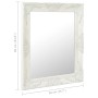 Espejo de pared estilo barroco blanco 50x60 cm de vidaXL, Espejos - Ref: Foro24-320316, Precio: 54,46 €, Descuento: %