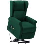 Sillón de masaje con sistema de elevación tela verde oscuro de vidaXL, Sillones de masaje eléctricos - Ref: Foro24-289746, Pr...