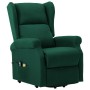 Sillón de masaje con sistema de elevación tela verde oscuro de vidaXL, Sillones de masaje eléctricos - Ref: Foro24-289746, Pr...