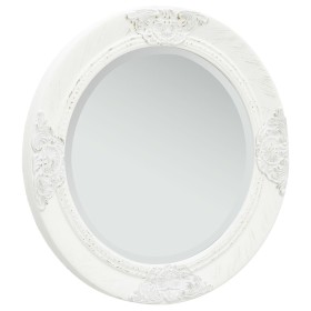 White baroque style wall mirror 50 cm by vidaXL, Mirrors - Ref: Foro24-320344, Price: 48,99 €, Discount: %