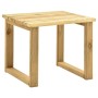 Garden lounger with impregnated pine wood table and cushion by , Loungers - Ref: Foro24-3065848, Price: 127,36 €, Discount: %