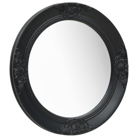 Black baroque style wall mirror 50 cm by vidaXL, Mirrors - Ref: Foro24-320347, Price: 39,99 €, Discount: %