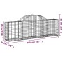 Gabion baskets 40 pcs arch shape iron 200x30x60/80 cm by , Pots and planters - Ref: Foro24-3146086, Price: 1,00 €, Discount: %