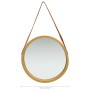 Wall mirror with gold strap 50 cm by vidaXL, Mirrors - Ref: Foro24-320365, Price: 42,66 €, Discount: %