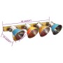 Multicolor industrial wall lamp E27 90x25 cm by , Lamps - Ref: Foro24-344388, Price: 101,75 €, Discount: %