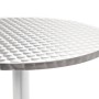 Silver aluminum garden table 60x70 cm by , Garden tables - Ref: Foro24-48713, Price: 96,53 €, Discount: %