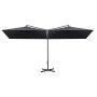 Double parasol with anthracite gray steel pole 600x300 cm by , Umbrellas - Ref: Foro24-312556, Price: 153,11 €, Discount: %