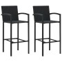 3-piece black synthetic rattan garden bar furniture set by , Garden sets - Ref: Foro24-3064769, Price: 232,20 €, Discount: %