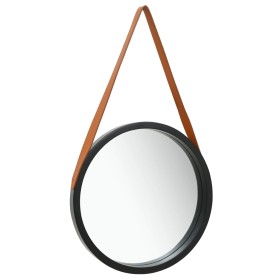 Wall mirror with black strap 40 cm by vidaXL, Mirrors - Ref: Foro24-320363, Price: 35,99 €, Discount: %