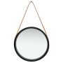 Wall mirror with black strap 40 cm by vidaXL, Mirrors - Ref: Foro24-320363, Price: 38,64 €, Discount: %