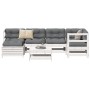 Set Gartensofas 7-tlg. massives Kiefernholz weiß von , Gartensets - Ref: Foro24-3250909, Preis: 506,08 €, Rabatt: %