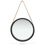 Wall mirror with black strap 40 cm by vidaXL, Mirrors - Ref: Foro24-320363, Price: 38,64 €, Discount: %