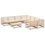 Set Gartensofas 9-teilig aus massivem Kiefernholz von , Gartensets - Ref: Foro24-3299365, Preis: 452,99 €, Rabatt: %