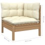 7-piece garden furniture set with solid pine wood cushions by , Garden sets - Ref: Foro24-3096217, Price: 601,95 €, Discount: %