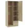 Armario de madera de ingeniería roble Sonoma 80x52x180 cm de , Armarios roperos - Ref: Foro24-800642, Precio: 275,11 €, Descu...