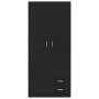 Black plywood wardrobe 80x52x180 cm by , Wardrobes - Ref: Foro24-800640, Price: 294,03 €, Discount: %