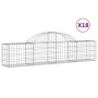 18 units of arched iron gabion baskets 200x30x40/60 cm by , Pots and planters - Ref: Foro24-3146061, Price: 768,99 €, Discoun...