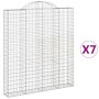 Gabionenkörbe 7 Stück Bogenform Eisen 200x30x220/240 cm von , Töpfe und Pflanzgefäße - Ref: Foro24-3146241, Preis: 862,39 €, ...