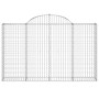 Gabion baskets 25 units, arched shape, iron, 200x30x120/140cm. by , Pots and planters - Ref: Foro24-3146147, Price: 2,00 €, D...