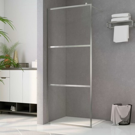 Accessible shower screen clear ESG glass 100x195 cm by vidaXL, Shower walls and screens - Ref: Foro24-146637, Price: 186,34 €...