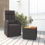 Gartenmöbel-Set 2-tlg. Akazienholz synthetisches Rattan schwarz von , Gartensets - Ref: Foro24-3157651, Preis: 216,76 €, Raba...