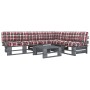 4-piece pallet furniture set with pine wood cushions in gray impregnated wood. by , Garden sets - Ref: Foro24-3066709, Price:...