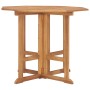 Mesa de comedor plegable para jardín madera de teca 90x90x75 cm de , Mesas de jardín - Ref: Foro24-315447, Precio: 171,99 €, ...