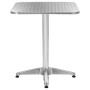 Silver aluminum garden table 60x60x70 cm by , Garden tables - Ref: Foro24-48715, Price: 92,23 €, Discount: %