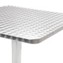 Silver aluminum garden table 60x60x70 cm by , Garden tables - Ref: Foro24-48715, Price: 92,23 €, Discount: %