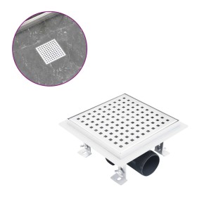 Stainless steel shower drain 18x18 cm by , Drains - Ref: Foro24-145998, Price: 30,99 €, Discount: %