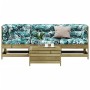 4-piece garden furniture set with impregnated pine wood cushions by , Garden sets - Ref: Foro24-3250791, Price: 436,88 €, Dis...