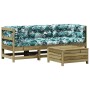 4-piece garden furniture set with impregnated pine wood cushions by , Garden sets - Ref: Foro24-3250791, Price: 436,88 €, Dis...