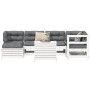 Gartensofa-Set 7-teilig aus massivem weißem Kiefernholz von , Gartensets - Ref: Foro24-3250965, Preis: 550,73 €, Rabatt: %