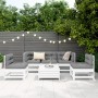 Gartensofa-Set 6-teilig aus massivem weißem Kiefernholz von , Gartensets - Ref: Foro24-3250713, Preis: 442,24 €, Rabatt: %