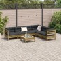 7-piece garden sofa set with impregnated pine wood cushions by , Garden sets - Ref: Foro24-3299473, Price: 618,88 €, Discount: %